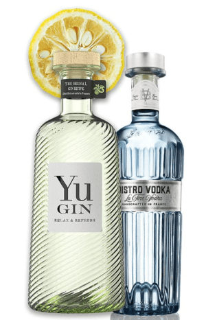 Yu Gin 43% & Bistro vodka 40% 2×0